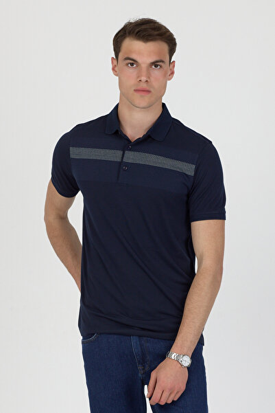 ENQUE Polo Collar Cotton Pocketless Short Sleeve T-Shirt