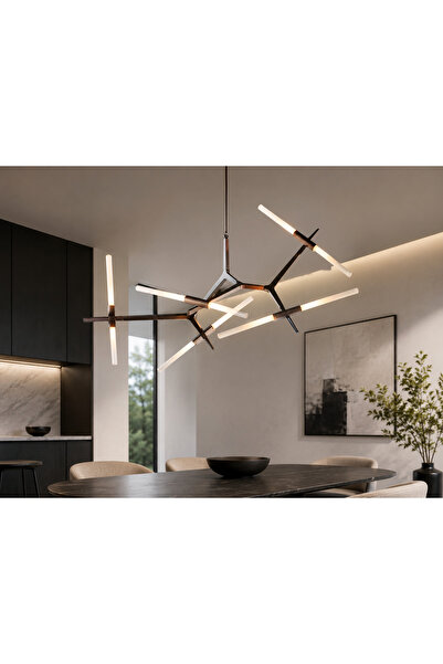 X-light Modern Black Chandelier, 10 G9 bulbs