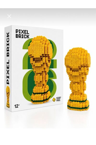 TOYSTAR Pixel Brick Dünya Kupası Kupa Modeli Yapı Blokları Seti 1220 Parça De...