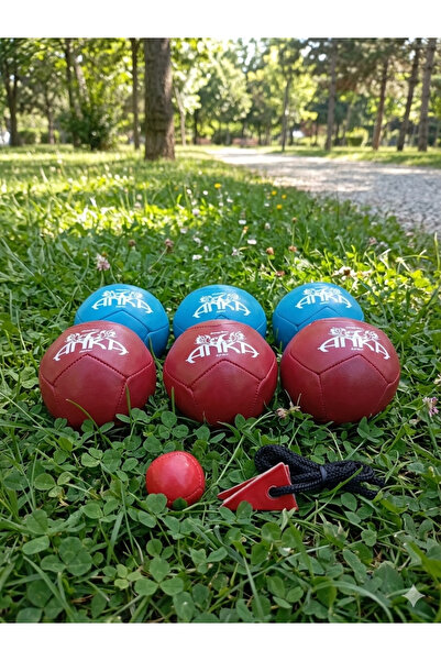 özgün anka Deri Bocce Top Seti – 6’lı Renkli Profesyonel Bocce Oyunu