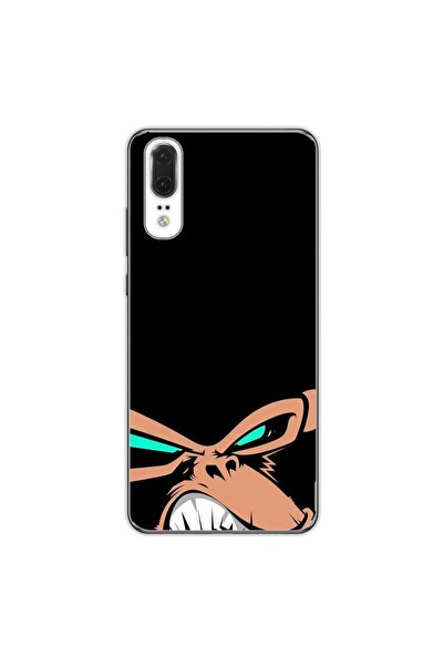 OEM Калъф, съвместим с Huawei P20, силиконов гел TPU, с десен на ядосана маймуна