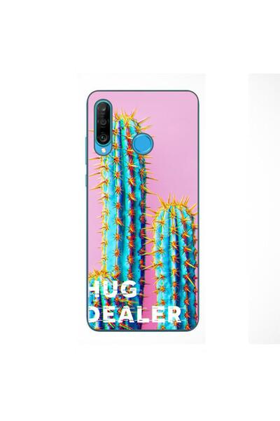 OEM Case compatible with Huawei P30 Lite Silicone Gel Tpu Pattern Message Hug...