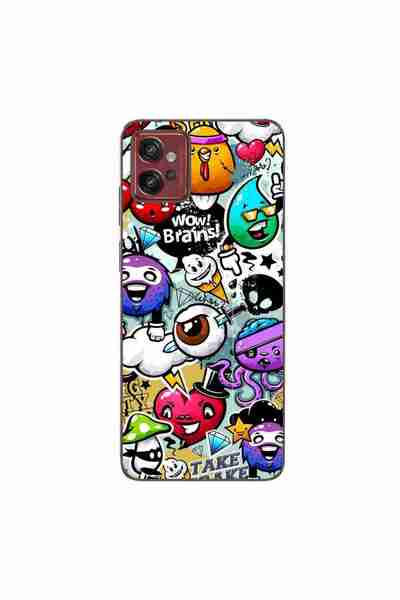 OEM Husa compatibila cu Motorola Moto G32 Silicon Gel Tpu Model Pop Art Graffiti