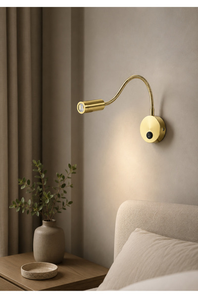 Grecia Premium Modern Wall Sconce Lighting Gold Yellow Light Color