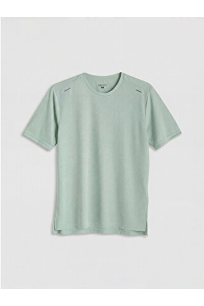 LC Waikiki New Season Green Crew Neck Men's Sports T-Shirt