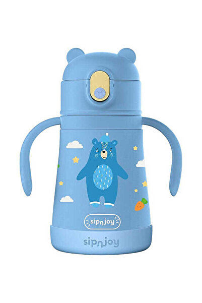 SipnJoy - Sippypals Çocuk Su Termosu 360 Ml - Koyu Mavi 11000-360-03