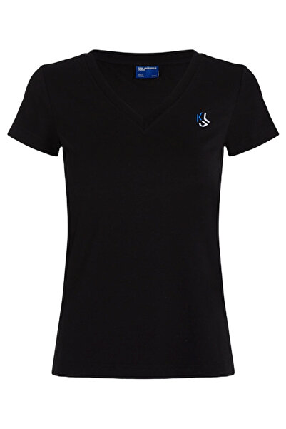 Karl Lagerfeld Γυναικείο Slim T-shirt Μαύρο Jeans A2W17097-999 BLACK