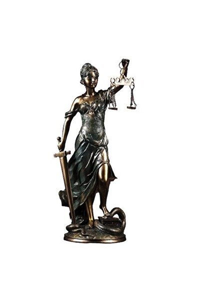 OEM Statuia Justiției Temis pe soclu 30x12 cm