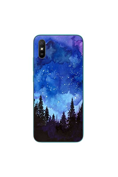 OEM Case compatible with Xiaomi Redmi 9A Silicone Gel Tpu Model Night Forest