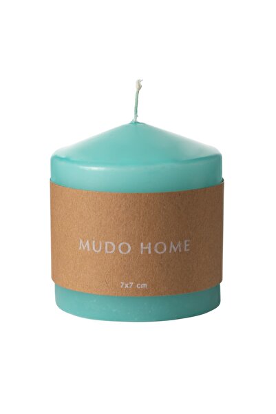 Mudo Concept SÜTUN MUM MAVİ 7X7 CM
