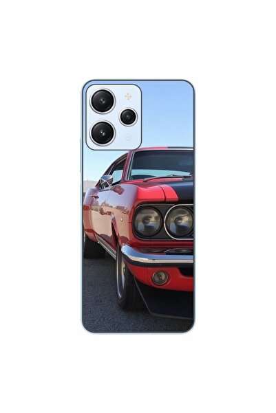 OEM Husa compatibila cu Xiaomi Redmi 12 4G Silicon Gel Tpu Model Red Muscle Car
