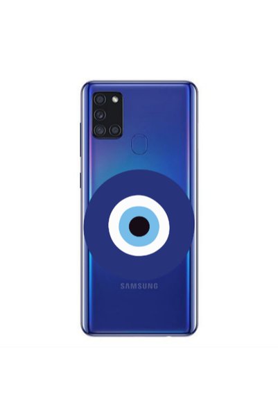 Other Samsung A21S Evil eye bead Transparent Silicone TPU Θήκη