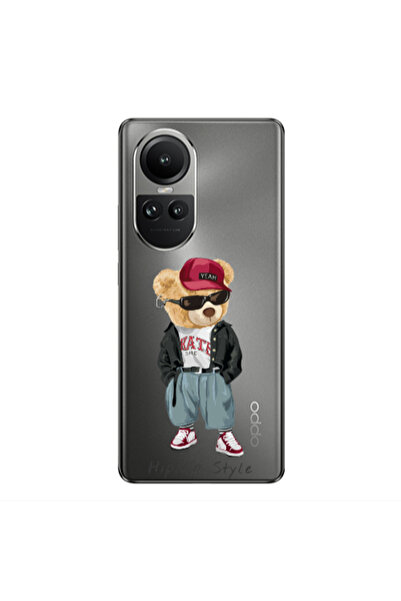 Other Oppo Reno10 5G Hip hop style Transparent Silicone TPU Θήκη