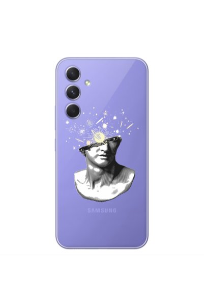 Other Samsung A56 Space Statue Transparent Silicone TPU Θήκη