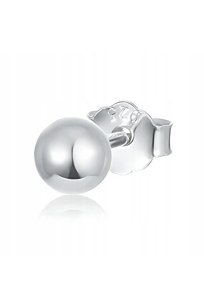 Larezo Cercel Din Argint 925, Model Sfera Simpla Kula Kulka, Dimensiune 3-5 m...