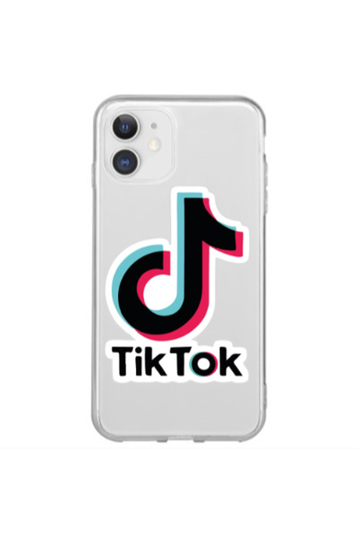 Other Apple iPhone 12 Mini Tik Tok Transparent Silicone TPU Θήκη