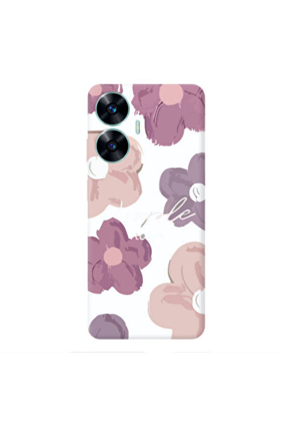 Other Realme C55 Flowers 2 Transparent Silicone TPU Θήκη
