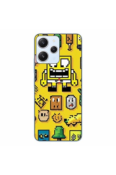 OEM Husa compatibila cu Xiaomi Redmi 12 4G Silicon Gel Tpu Model Pixel Art Sp...