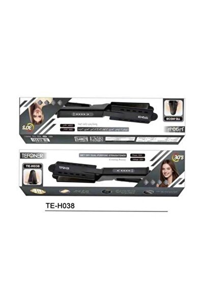 Generic New dual-use hair straightener for dry and wet hair TEFONER
