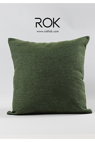 Yeşil Kırlent Kılıfı 45x45 cm Dekoratif Yastık Kılıfı