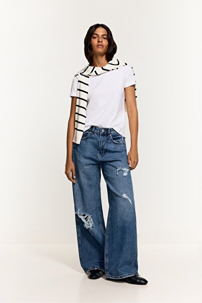 LEFTIES Distressed baggy jean