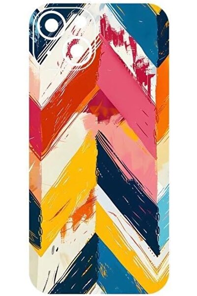BURAQ Chevron Pattern Back Protection Sticker for iPhone 15 by Buraq, Model 0...