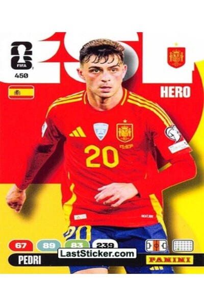 Panini بطاقة أدينالين فيفا لكأس العالم 2026 رقم 450: بيدري