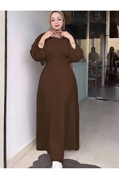 1way فستان أنيق بقصة مريحة يناسب حتى وزن 85 كيلو