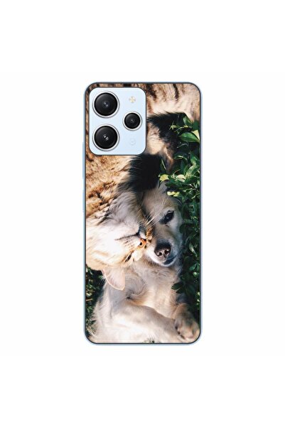 OEM Husa compatibila cu Xiaomi Redmi 12 4G Silicon Gel Tpu Model Caine si Pisica