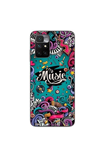 OEM Husa compatibila cu Xiaomi Redmi 10 Silicon Gel Tpu Model Pop Art Music