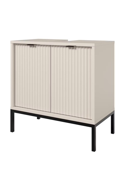 OEM Ντουλάπι νιπτήρα Juvara 60x60x32 εκ., 2 πόρτες, 1 ράφι, πρόσοψη ανάγλυφο ...