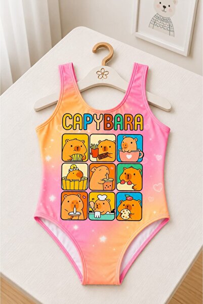 My Kids Wear Girl's Holiday Star One-Piece Swimsuit 12819
