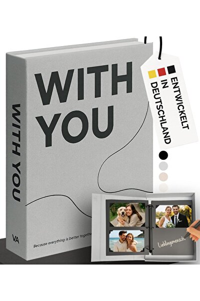 Velara Photo Book for DIY with 120 Photo Corners and 60 Black Pages | Photo A...