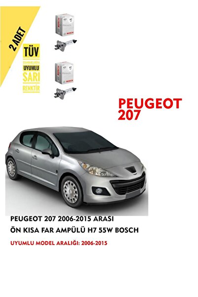 Bosch Clio 4 2012-2020 Ön Kısa Far Ampülü (2 ADET) Sarı Renk