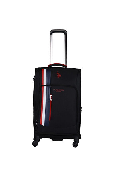 U.S. Polo Assn. Unisex Us Polo Assn . Ikonik Şerit Detaylı Orta Boy Valiz Plv...