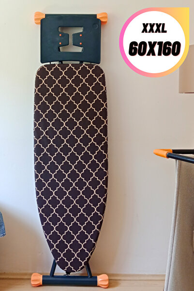 ASEV HOME Ütü Masası Kılıfı Keçeli İpli Stoperli Battal Boy 60x160 cm