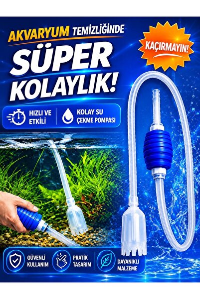 HAYHAYPETSHOP Akvaryum Sifon Pompası Akvaryum Dip Çekim Hortumu Su Değişim Te...