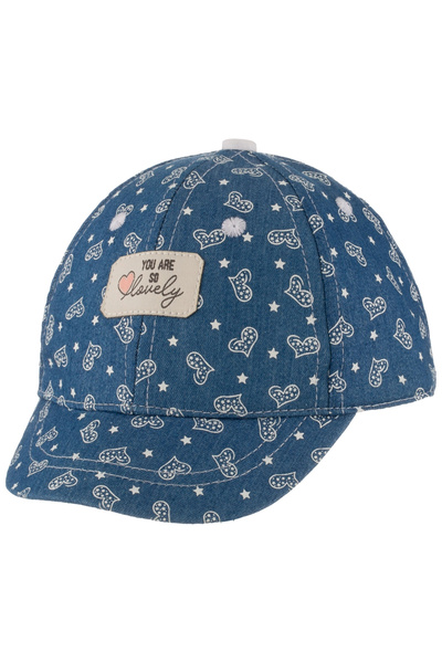 Kitti Denim Girl's Cap 0-18 Months Y26000-03 Blue Denim