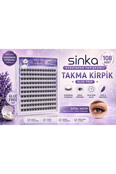 SİNKA Takma Kirpik 108'PCS Kendinden Yapışkanlı