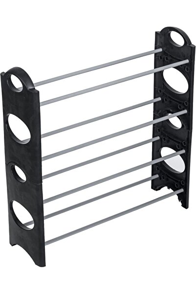 HOMEPRO 4 Layers Shoe Rack, Black