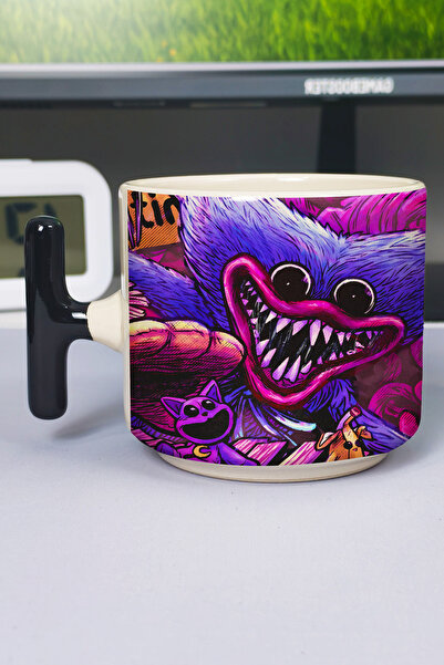 ZipZap Poppy Playtime Printed Ceramic Luxury Mug (1 Piece) T-Shaped Special B...