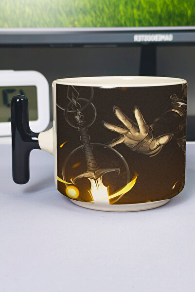 ZipZap Demon's Souls Printed Ceramic Luxury Mug (1 Piece) T-Shaped Special Bl...