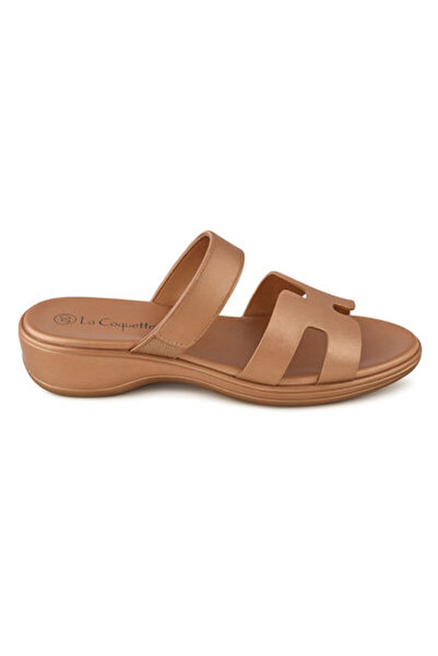 La Cocci La coquette F33977-L5 σανδαλια γυναικεια Ροζ-Χρυσο με αυτοκολλητο