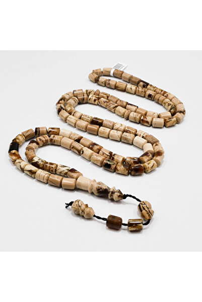 genernic Sumatran Amber Rosary 99 Beads, 62.5g , Barrel Cut Prayer Beads ,8.5...