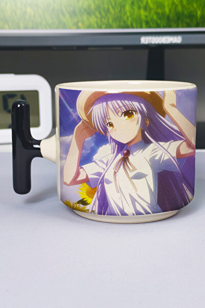 ZipZap Angel Bea Tssss Anime Printed Ceramic Luxury Mug (1 Piece) T-Shaped Sp...