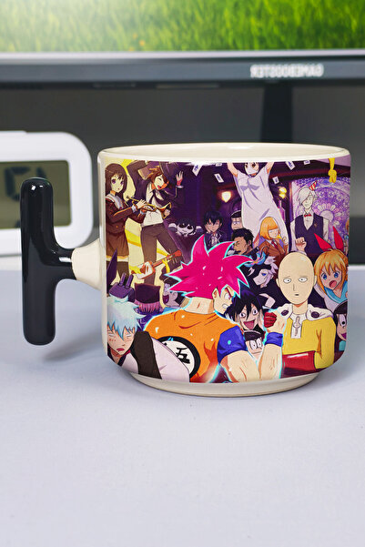 ZipZap Death Parade Anime Printed Ceramic Luxury Mug (1 Piece) T-Shaped Speci...