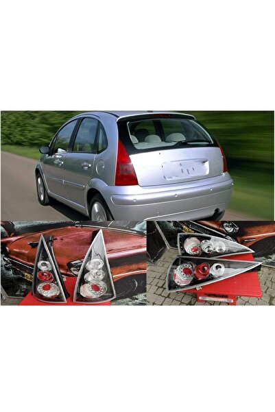 X POWER TUNİNG CİTROEN C3 2002-2009 H.B SİYAH LEDLİ ARKA STOP LAMBASI