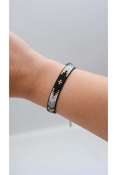 Jerie Black Miyuki Knitted Bracelet