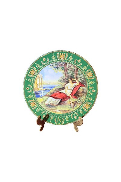 Fransız Limoges Limoges D Arceau Porcelain Hand Painted Wall Plate 21.5 cm Di...