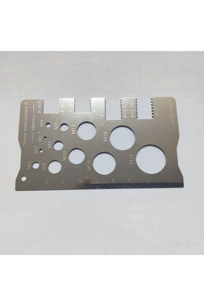 Choice 1pc A 1pc/2pcs Stainless Steel Double-Sided Bolt Gauge Card, Portable ...